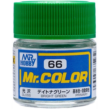 Mr Hobby (Gunze) C066 Mr Color Gloss Bright Green Lacquer Paint 10ml